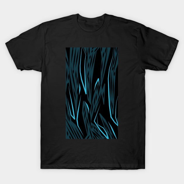 Blue abstract T-Shirt by jen28